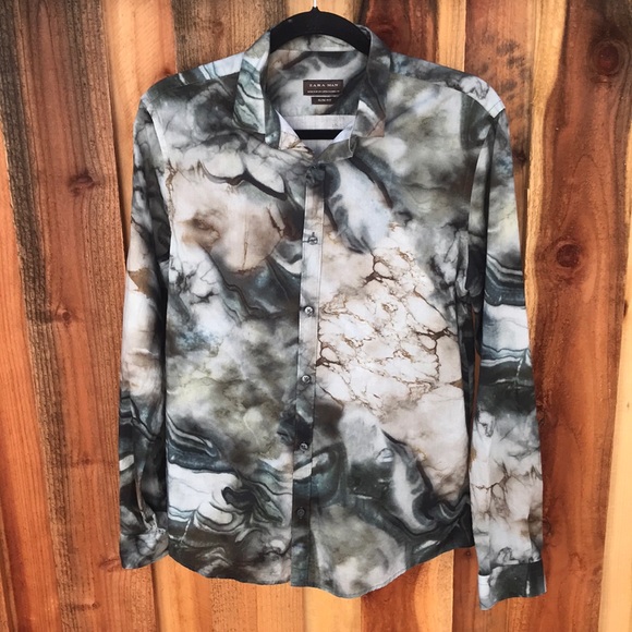 zara marble shirt